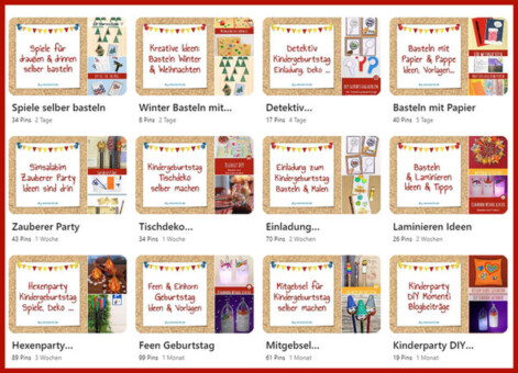 Pinterest Pinnwände von Kinderparty Momenti Bilder von Pinterest Pinnwänden