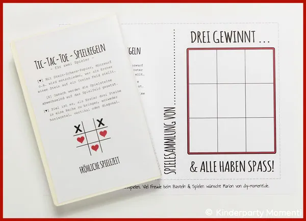 Bastelvorlage für Tic-Tac-Toe Spiel Vorlage zum Ausschneiden und Basteln eines Tic-Tac-Toe Spieles