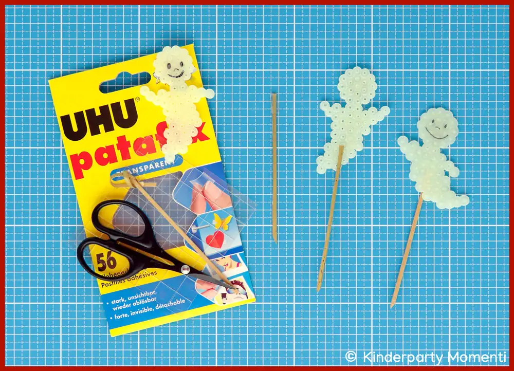 Bastelmaterial für Gespenster Kuchendeko für Kindergeburtstag & Halloween