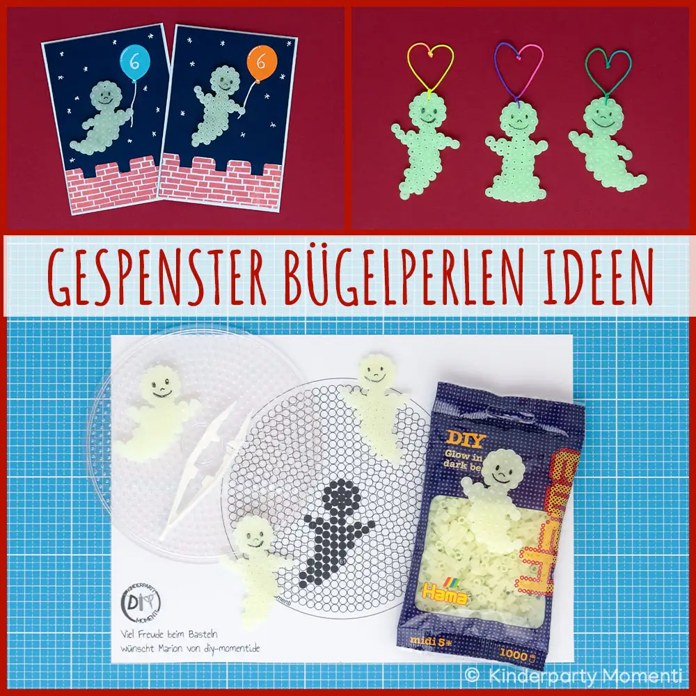 Bügelperlen Vorlagen und Bastelideen mit Bügelperlen Gespenstern