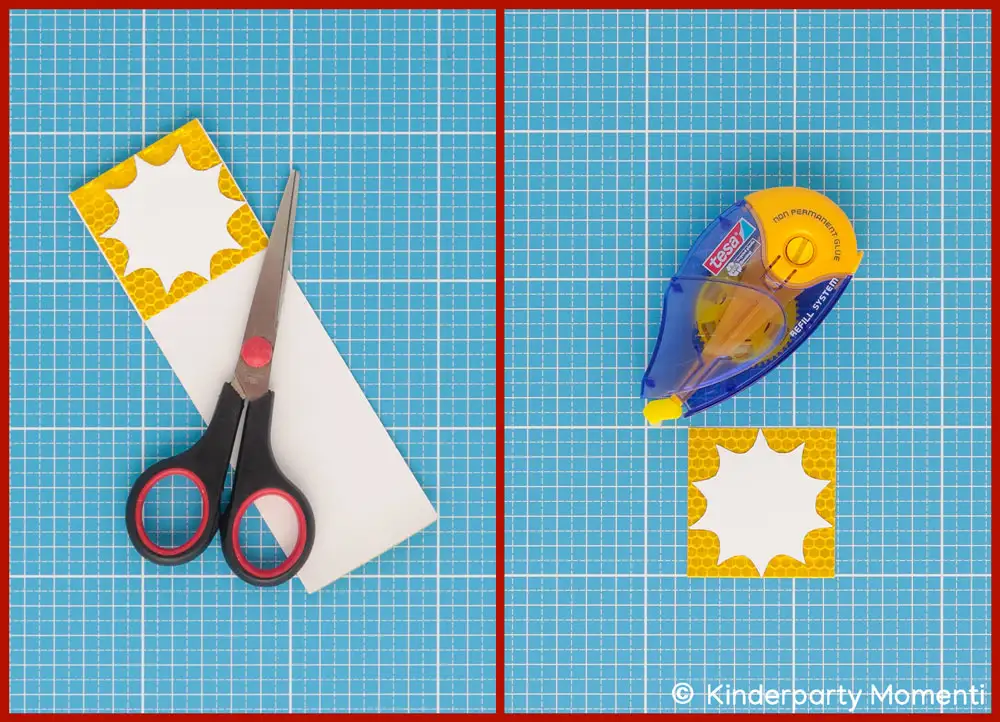 Sonne Anhänger aus Reflektorband Für Reflektoren Anhänger Sonne Reflektorband zusammenkleben